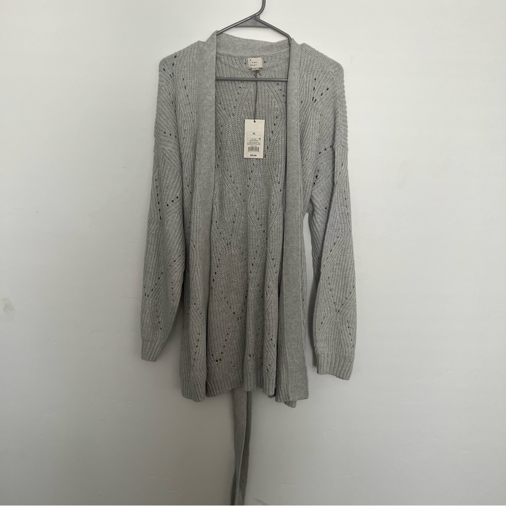 A NEW DAY sweater with tie